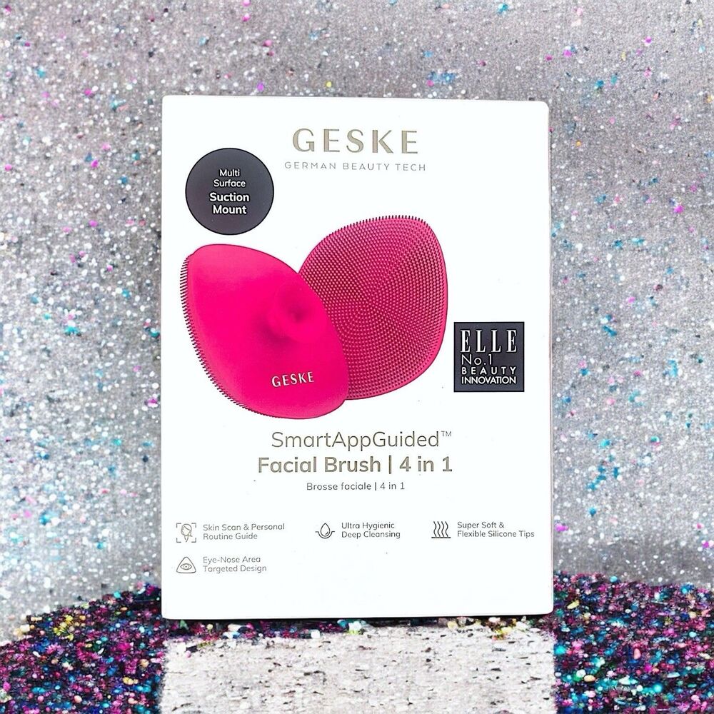 GESKE Facial Brush SmartAppGuided 4 in 1 Facial Brush in Magenta New in Box
